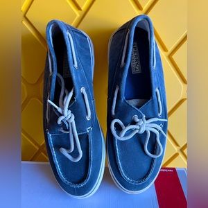 Men’s Canvas Sperry Top Sider Boat Shoes ~ Casual Shoes ~ Summer Blue